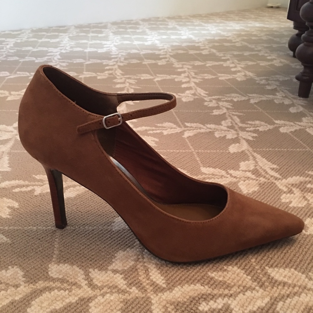 LAUREN Ralph Lauren Suede Ankle Strap Heels